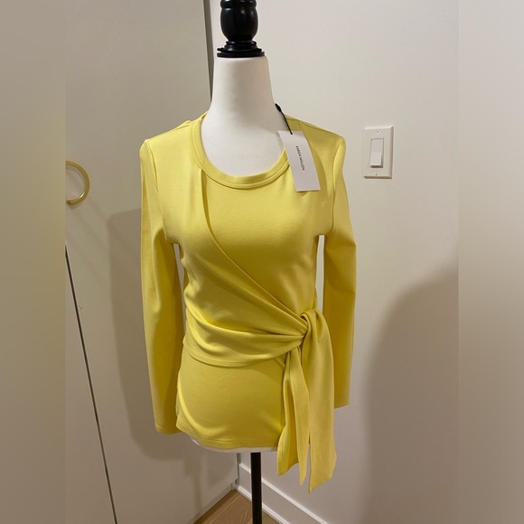 Karen Millen Top Yellow - Picture 1 of 6